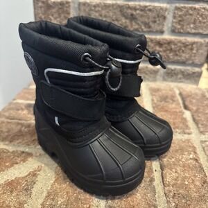 totes Taelor Toddler Boys' Waterproof Warm Winter Snow Boots Black Size 5T #36